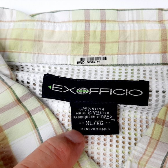 Exofficio Mens Outdoor Snap Button Shirt Short Sle - Picture 3 of 7
